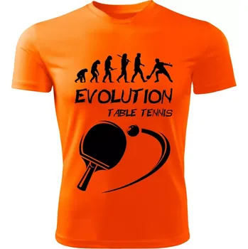 Evolution TABLE TENNIS dětské tričko oranžové 134 (dětské tričko EVOLUTION TABLE TENNIS stolní tenis)