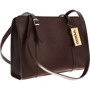 Kabelka VOOC Dámská kabelka přes rameno Vintage VOOC; hnědá