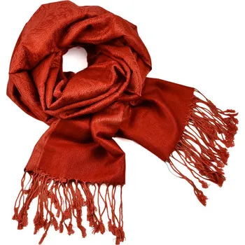 Šála Šála teplá 69cz001-11tm - hnědooranžová jednobarevná