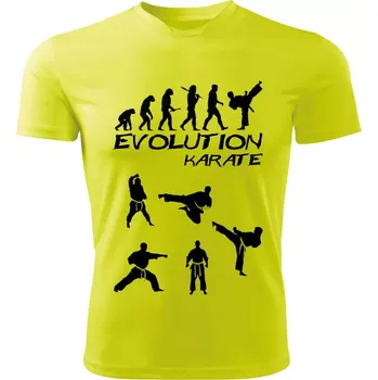 Evolution KARATE dětské tričko limetkové (dětské tričko EVOLUTION KARATE)