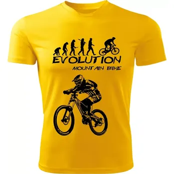 Evolution Mountain bike dětské tričko žluté 158 (dětské tričko EVOLUTION Mountain bike horské kolo)