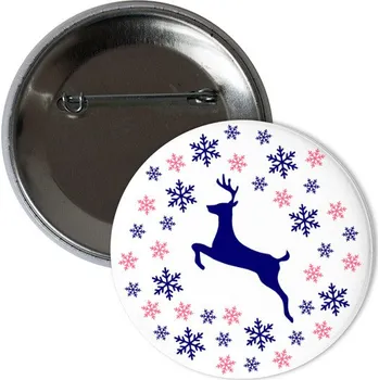 Odznáček s potiskem Vánoční odznak 2024