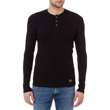 Pánské tričko Pánské triko Cross Jeans LS T-Shirt 15129-020 Black Velikost: M