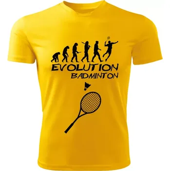 Evolution BADMINTON dětské tričko žluté 146 (dětské tričko EVOLUTION)