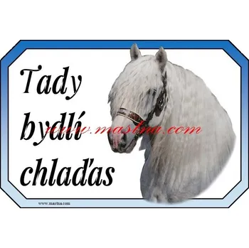 Cedulka chladnokrevník Agy, kůň, koně - Bez samolepicí vrstvy