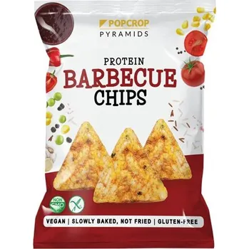 Chips Popcrop - Proteinové chipsy s barbecue příchutí, 60 g