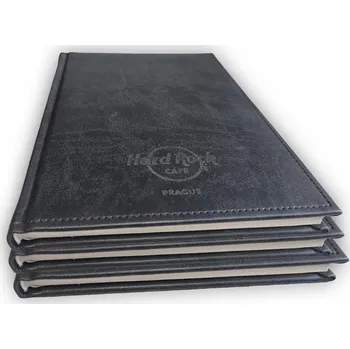 Zápisník Notesy A5 - 144 listů v koženkové vazbě s logem Cenové rozmezí: 1000 - 2999 ks 144 listů v koženkové vazbě s logem