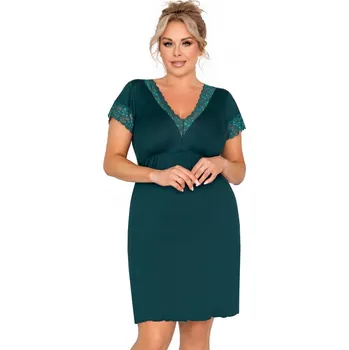 Dámské noční prádlo Dámská košilka Donna Mariza plus - green Barva: Zelená, Velikost: 3XL