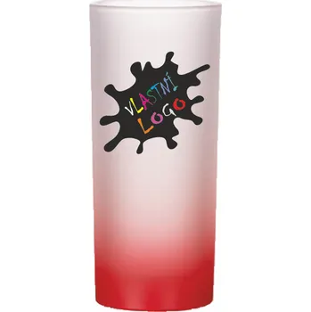 ON-DESIGN Sklenice matná s vlastním potiskem Barva: červená