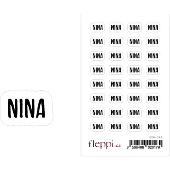 samolepka Fleppi Samolepky se jmény - Nina