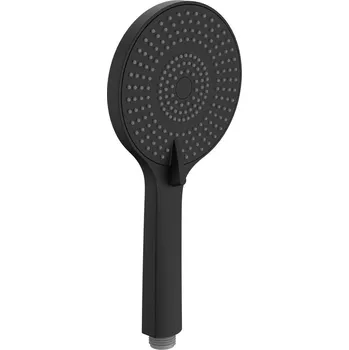 Sprchová hlavice Sapho Ruční masážní sprcha, 3 režimy sprchování, silikon trysky, průměr 120mm, ABS/černá mat (SK879B