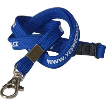 Lanyardy TKANIČKA 1 - šňůrky s dutinkou a potiskem Šířka: 10mm, Cenové rozmezí: 5000 - 9999 ks, Technologie tisku: Transfer šňůrky s dutinkou a potiskem