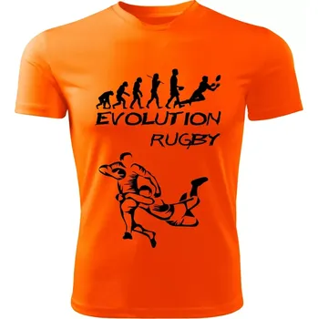 Chlapecké tričko Evolution RUGBY dětské tričko oranžové (dětské tričko EVOLUTION RUGBY)