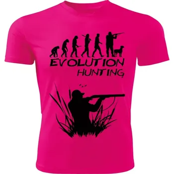 Evolution HUNTING dětské tričko růžové 158 (dětské tričko EVOLUTION HUNTING)