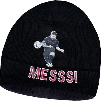Čepice Numberoplus Dětská fotbalová pletená čepice - Messi Inter Miami Barva: vzor2