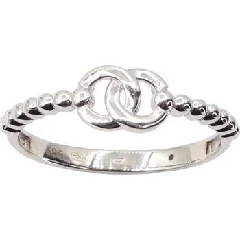 Prsten Zlatý prsten z bílého zlata AZR411W, vel. 60, 1.85 g (585/1000)