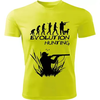 Evolution HUNTING dětské tričko limetkové 122 (dětské tričko EVOLUTION HUNTING)