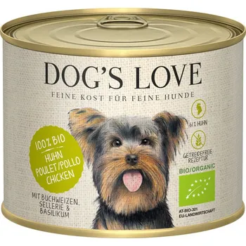 Krmivo pro psa Dog's Love konzerva Bio Kuře 200g