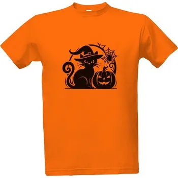 Pánská móda Tričko s potiskem Kočka a pavouk pánské