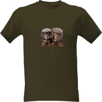 Pánské tričko Tričko s potiskem Jezevčíci pánské