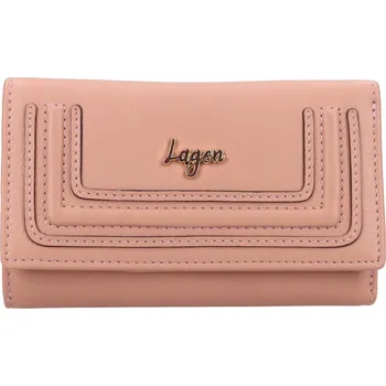 Peněženka Dámská peněženka LAGEN kožená BLC/5782/323 pudrová PEACH