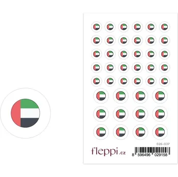 samolepka Fleppi Samolepky vlajky státu - Spojené arabské emiráty