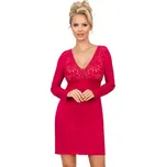 Dámská košilka Donna Silvana long - vine Barva: Červená, Velikost: S