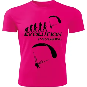 Evolution PARAGLIDING dětské tričko růžové 158 (dětské tričko EVOLUTION PARAGLIDING)