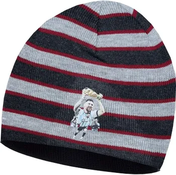 Čepice Numberoplus Dětská fotbalová pletená čepice - Argentina Messi MJ10 Barva: Vínová