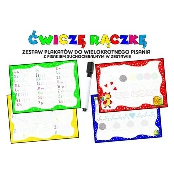 Bystrá hlava Ćwiczę rączkę. Zestaw plakatów z pisakiem..