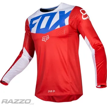 cyklistický dres Pánský MX dres FOX 360 Kila Jersey Blue Red 2019 L