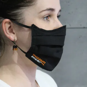 rouška Roušky BAVLNA S VYTKÁVÁNÍM - ochranné roušky s vyšitým logem Cenové rozmezí: 5000 - 9999 ks, Technologie tisku: Výšivka ochranné roušky s vyšitým logem