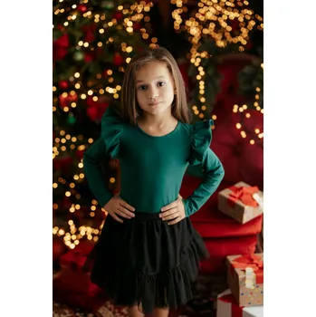 Dívčí kalhoty Dívčí zelená blůzka Lily Grey 98 / 3 roky