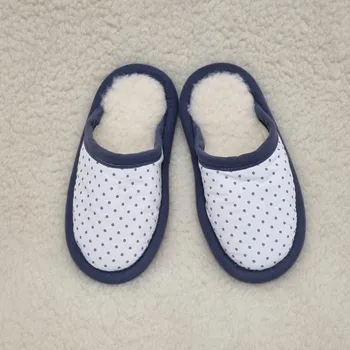 Dámské pantofle Merino Vlněné pantofle, puntík 40-41