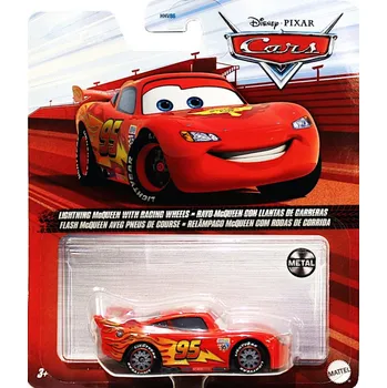 autíčko Lightning McQueen with Racing Wheels (Blesk) - Cars (Auta)