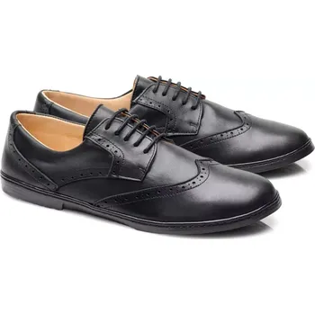 Dámské baleríny Kožené polobotky Zaqq Briq brogue waterproof black 39