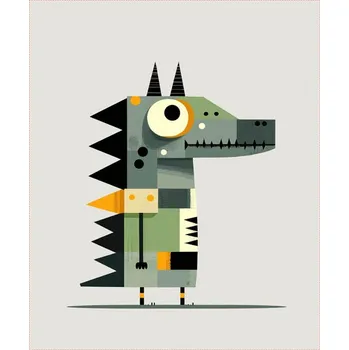 Softshell zimní PANEL 50x60 krokodýl Lucas