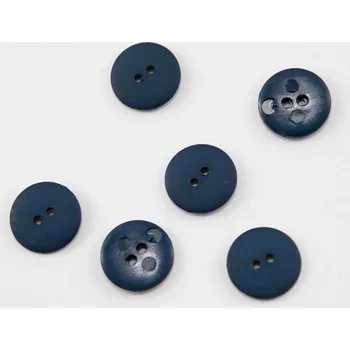Knoflík Dírkový knoflík - tmavě modrý - průměr 1,3 cm