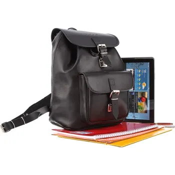 Městský batoh Premiový kožený VOOC Vintage batoh; černá