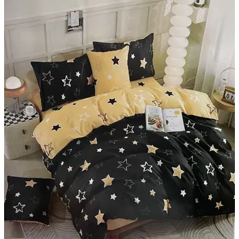 Povlečení 6dílné BAVLNĚNÉ povlečení HVĚZDY 3