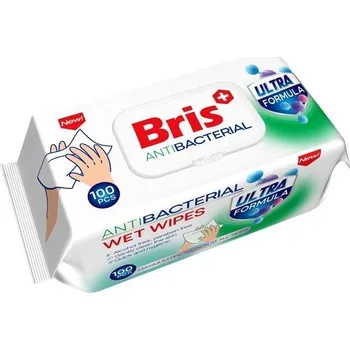 Univerzální čisticí prostředek Bris antibakteriální vlhčené ubrousky na ruce a tělo 100 ks