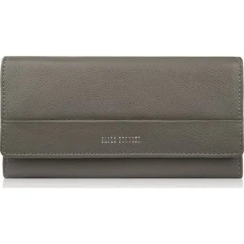 Kabelka Paolo Peruzzi Velká dámská kožená peněženka s RFID ochranou Paolo Peruzzi; šedá