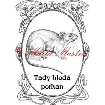 Značení Cedulka potkan 2 - Bez samolepicí vrstvy