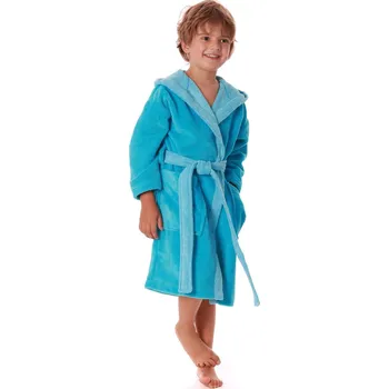 Dívčí župan Dětský župan Tampa duo s kapucí 9159 tyrkysová - Vestis dětské č. 116