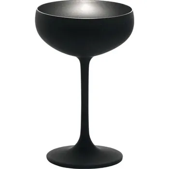 Sklenice Stölzle Elements Sklenice na sekt 230 ml, černá / stříbrná, 6 ks