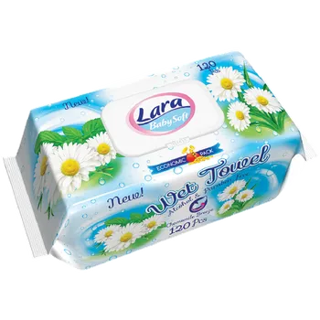 Hygienický ubrousek LARA vlhčené ubrousky 120 ks klip Chamomile