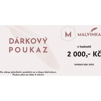 Dárkový potravinový koš Tištěný dárkový poukaz 2000 Kč