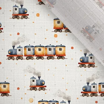 Plenkový bambusový mušelín barevný vláček