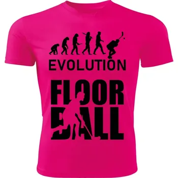 Chlapecké tričko Evolution FLOORBALL dětské tričko růžové (dětské tričko EVOLUTION FLOORBALL )