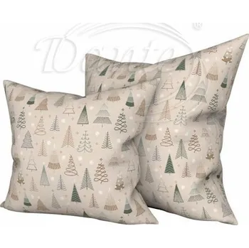 Dekorativní polštářek Dante Geometrické stromečky béžový,50x50